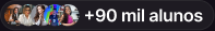 +90 mil alunos